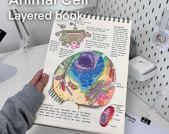 Animal Cell Layered Book by GillyStudy