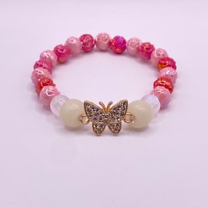 Pink Butterfly bracelet