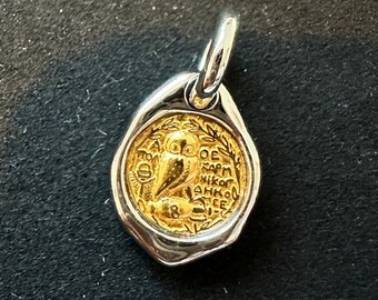 知恵の女神アテナ 古代ローマのコインペンダントネックレス - Etsy 日本