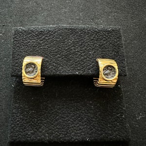 Wisdom owl Roman coin gold vermeil earring