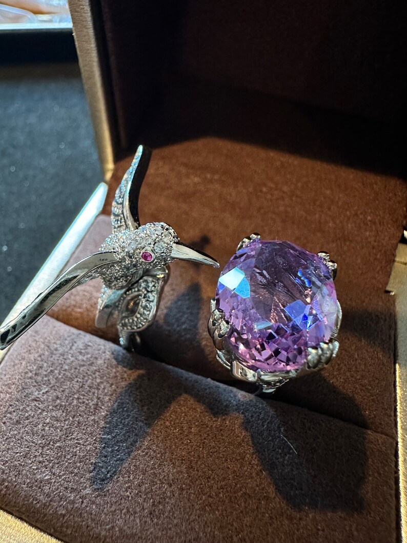 Hummingbird Diamond Ring - Etsy