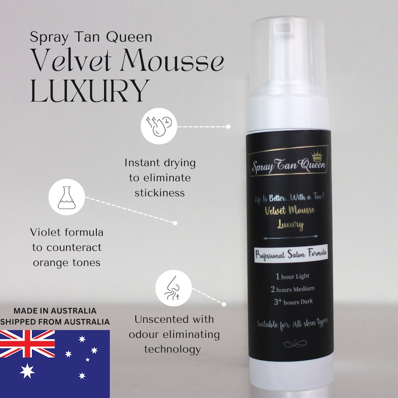 Velvet Mousse Luxury Self Tanner by Spray Tan Queen : STUDIO RESULTS at HOME image 1