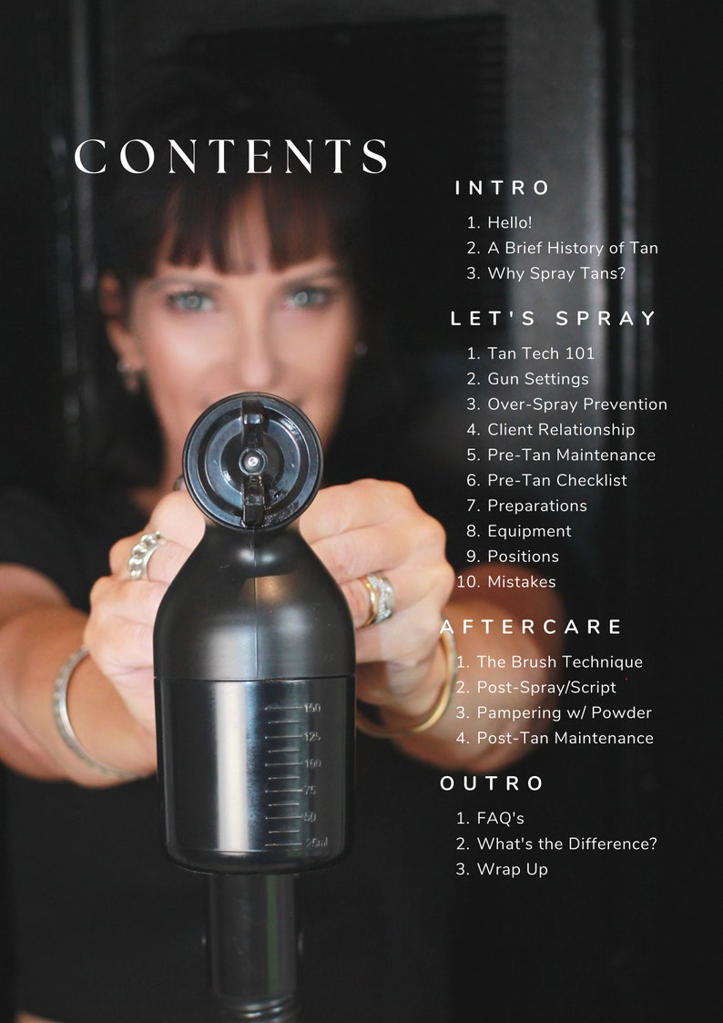 Tan Like a Pro the Complete Spray Tan Queen Masterclass Etsy