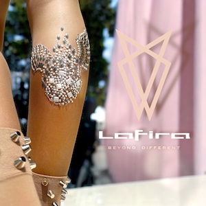 Rhinestone Tattoo Tights | Gift For Her | Body Jewel | Bling Hosiery | Bedazzled Statement  | Bejeweled Pantyhose | Anklet Minimal Piercing