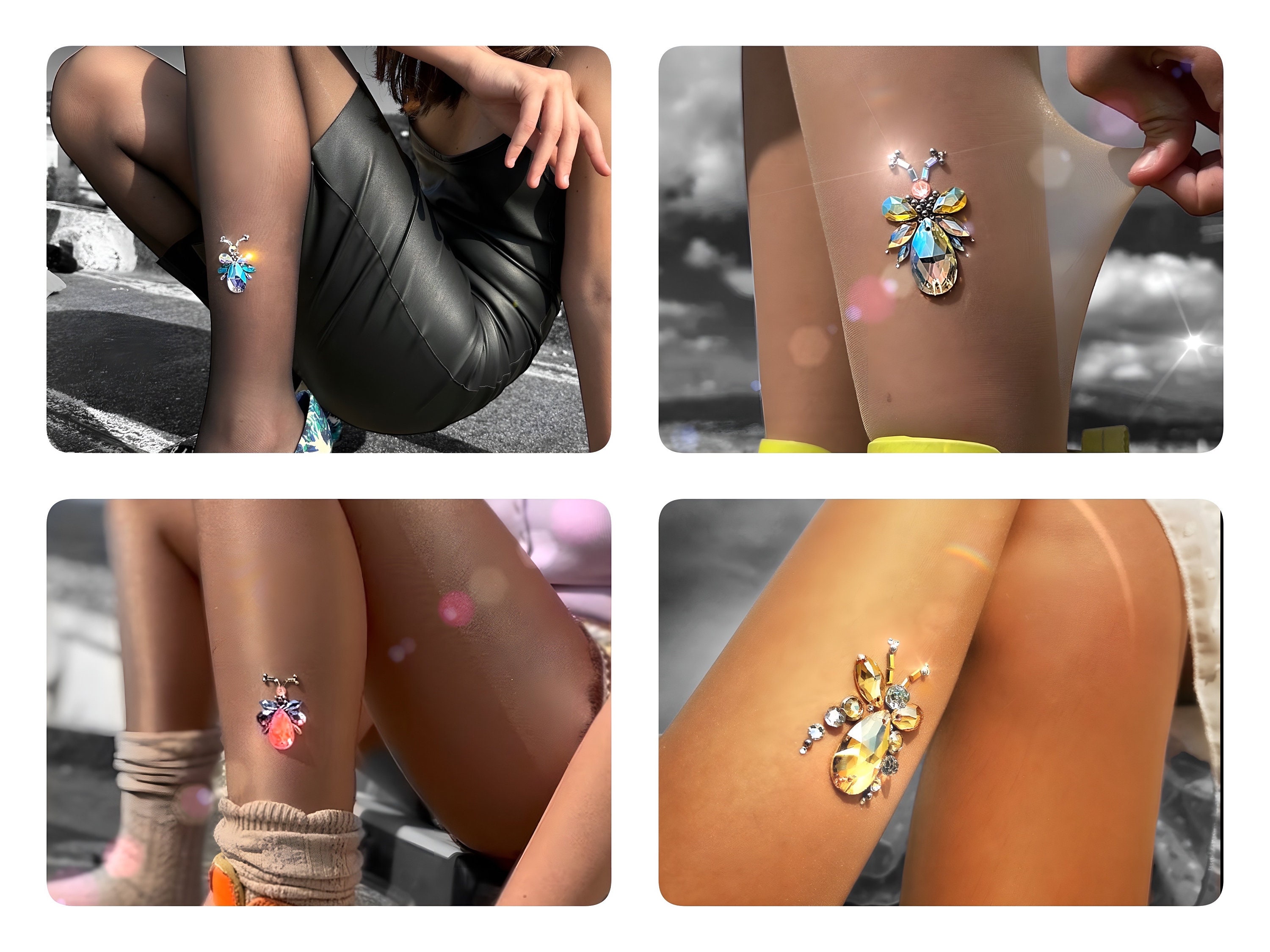 Glitter Stones Self-adhesive for Face, Body. Skin-friendly Rhinestones for  Your Temporary Tattoos by Ladot Cosmetics 