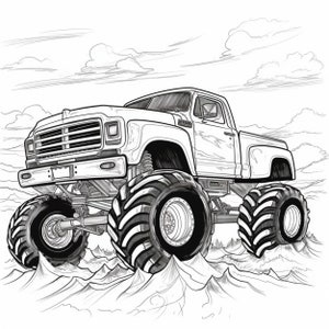 Monster Truck Coloring Page
