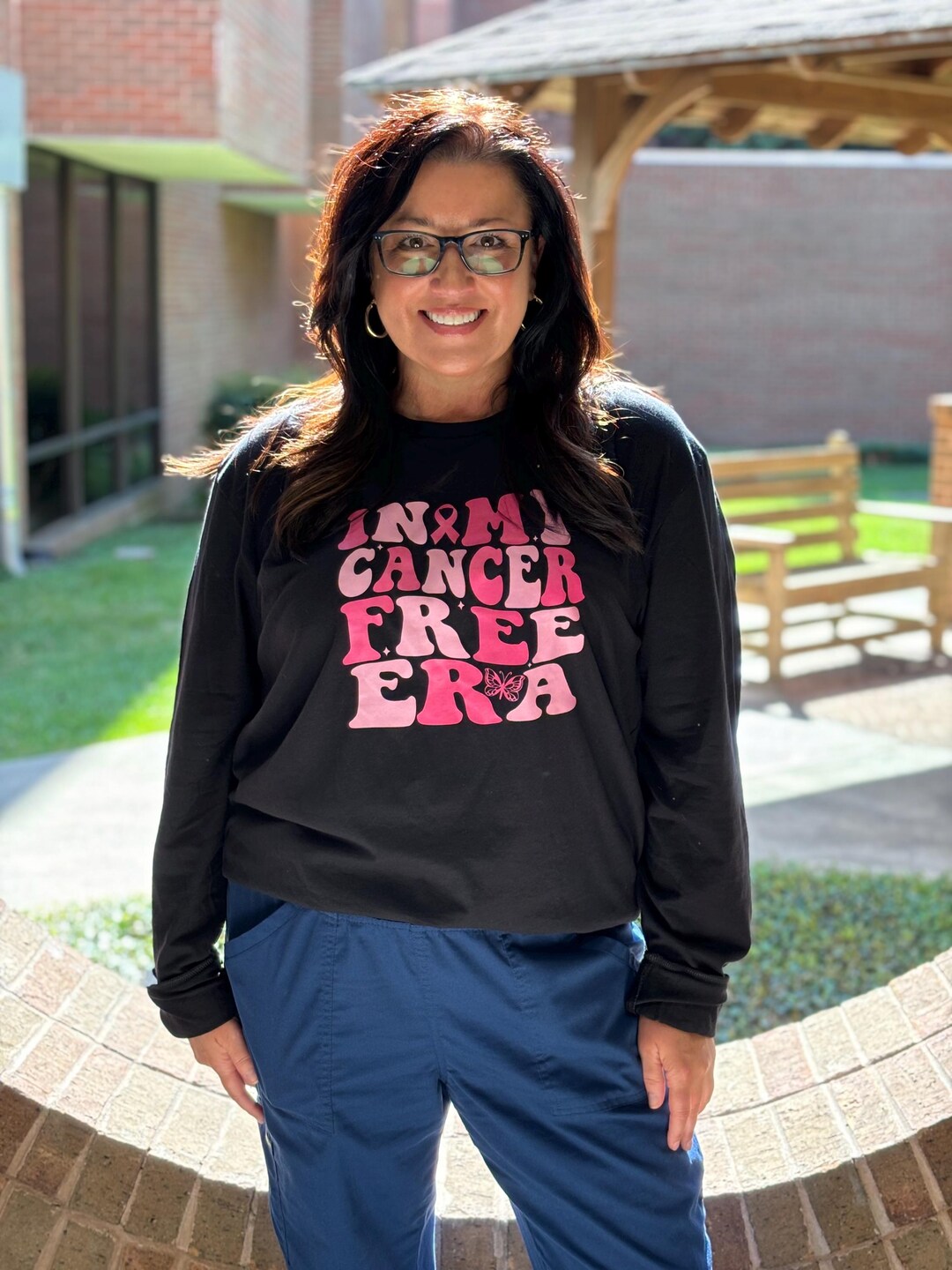 Breast Cancer Awareness Shirt - 'In My Cancer Free Era' T-Shirt, Pink Ribbon, Lightweight - View #9