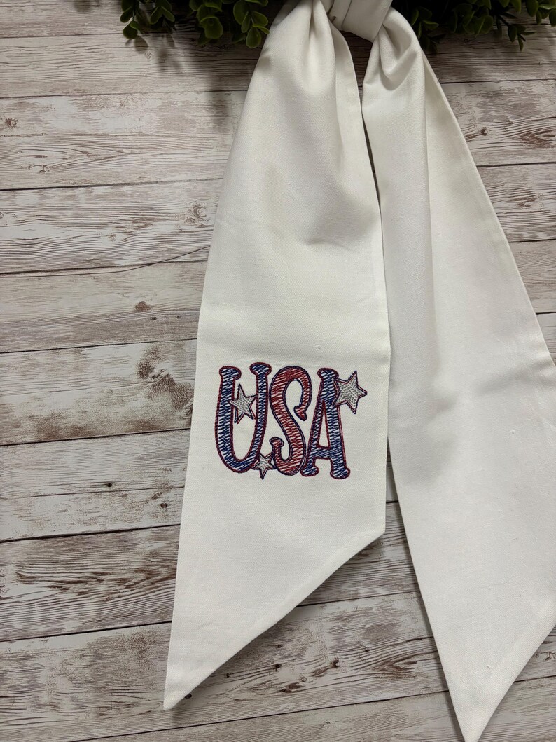 SouthernSistersEmb Wreath Sash - Thumbnail 5