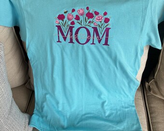 Embroidered Mom Tshirt