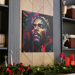Inspirational Abstract Painting of King Jesus Canvas Gallery Wraps by ChoZen