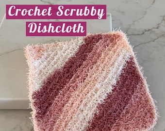 PATTERN ONLY: Crochet Scrubby Dishcloth