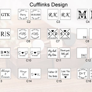 Personalized Cufflinks&Tie Clip Set Groomsmen Gift Engraved CuffLinks Best Man Gift For Him Groomsmen Gifts Box Anniversary Gift For Husband image 9