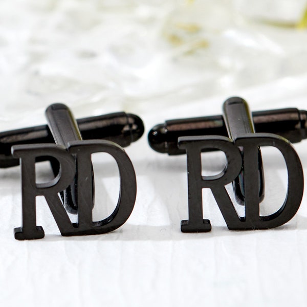Monogram Cufflinks Etsy