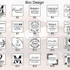 Personalisierte Manschettenknöpfe & Krawattenklammer Set Groomsmen Geschenk Gravur Manschettenknöpfe Trauzeuge Geschenk Box Jubiläumsgeschenk für Ehemann Bild 10