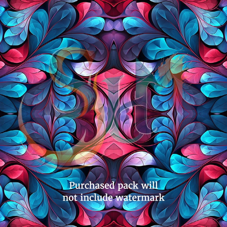 Seamless Digital Paper Pack, 3600x3600, 12 In. by 12 In., 300 DPI, PNG ...