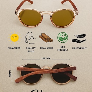 Rosewood Polarized Sunglasses image 4