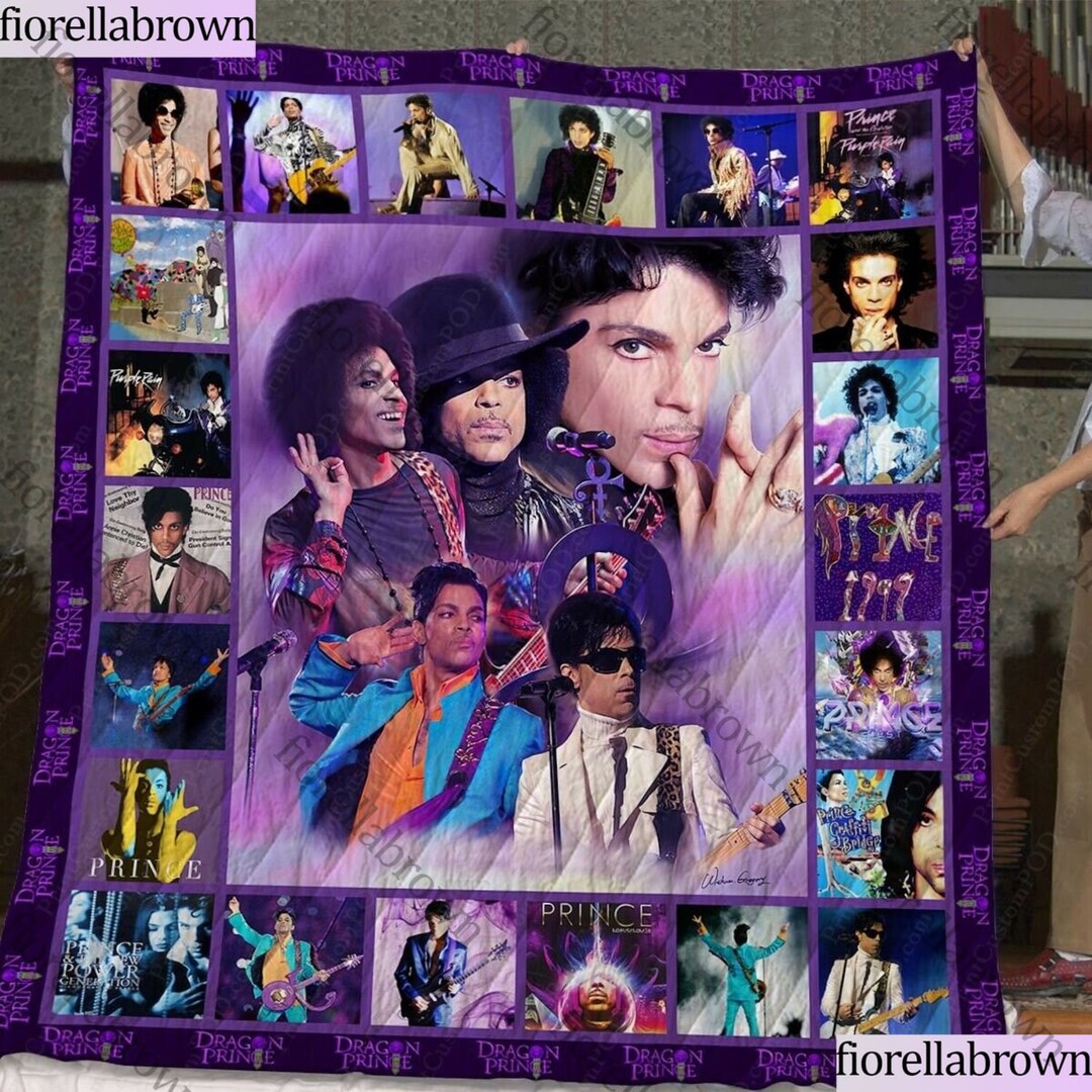 Prince Purple Rain Blanket Prince Rogers Nelson Quilt Etsy