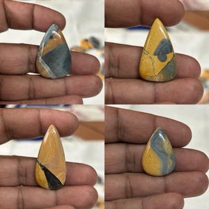 Natural Maligano Jasper Cabochons: Loose Gemstones for Jewelry Making