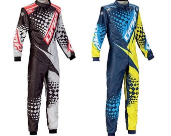 Omp F1 Karting Suit Grey/Black and Yellow/Blue F1 karting Suit New