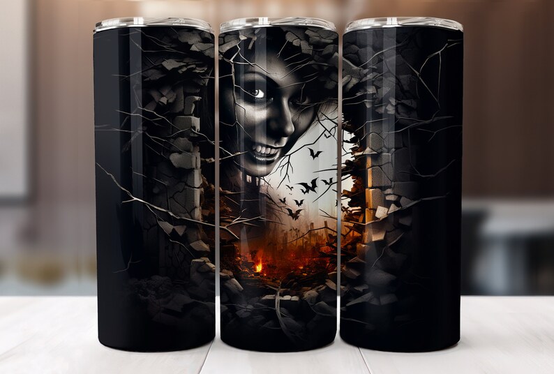 Hogg 'Spooky Season' Halloween-Becher, 590 Ml, Isolierter Edelstahlbecher Mit Strohhalm – Gruselig-cool!