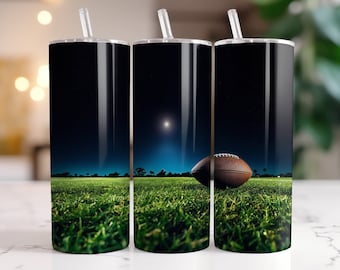 Football Tumbler Seamless Design Gift for Him Sports Gift Sublimation Tumbler Wrap Design Instant Download Skinny 20oz Tumbler PNG