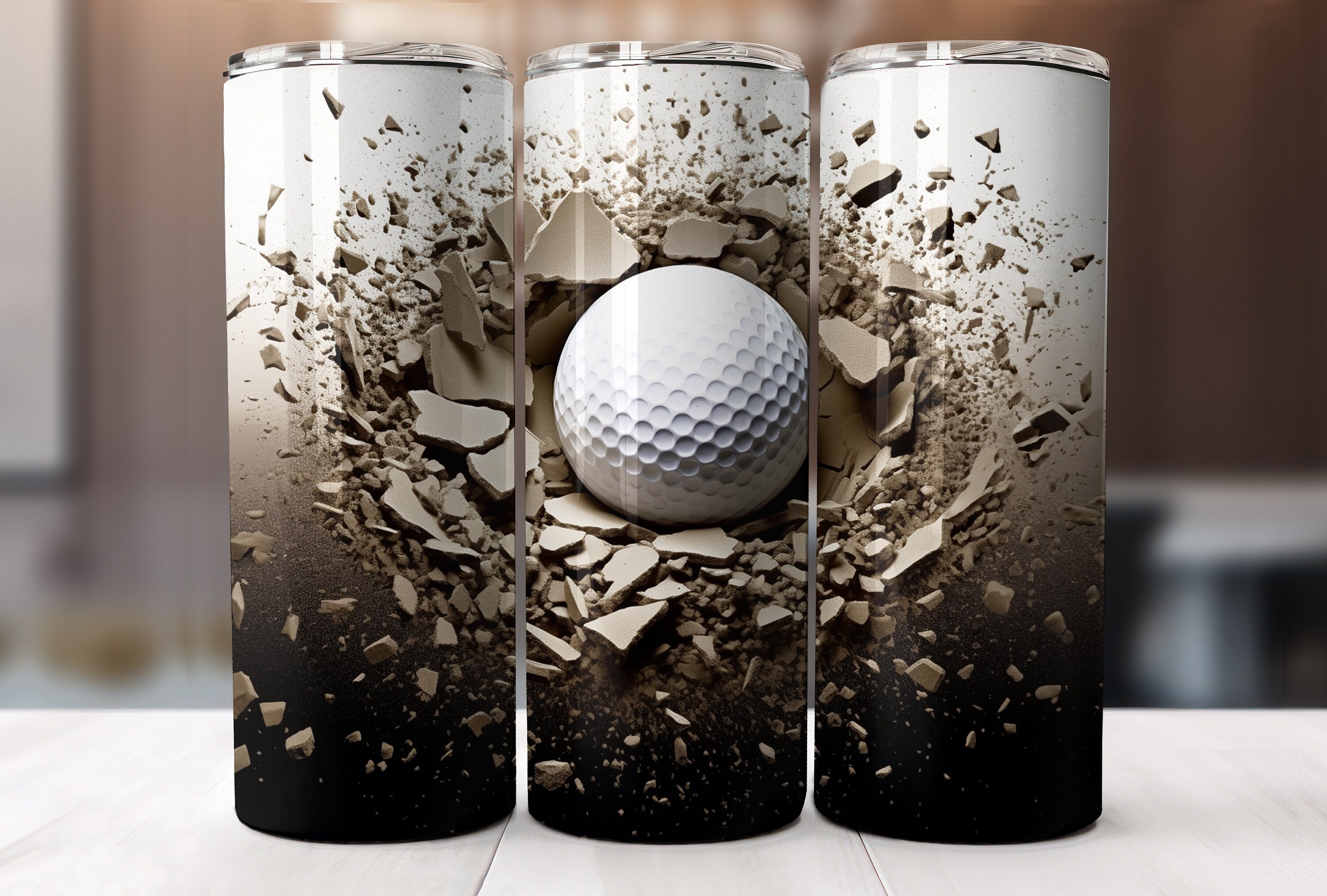 Golf Tumbler Seamless Design Gift for Him Sports Gift Sublimation Tumbler Wrap Design Instant Download Skinny 20oz Tumbler PNG