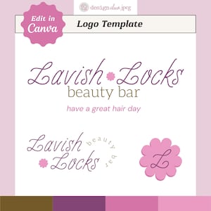 DIY Retro Logo Branding Kit: Verspielte Canva Vorlage (Digitaler Download)