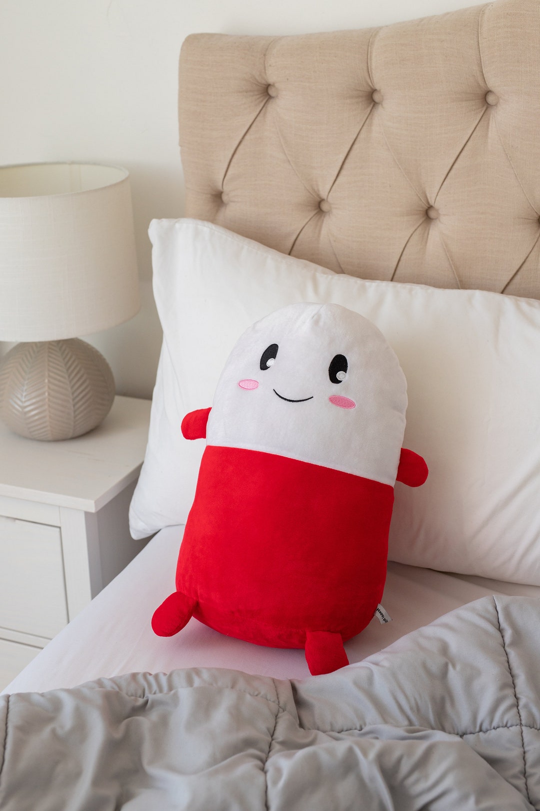 Happy Pill Plush Toy: Soft, Huggable Comfort Gift - Etsy
