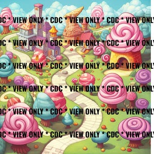 Candyland Druckvorlage