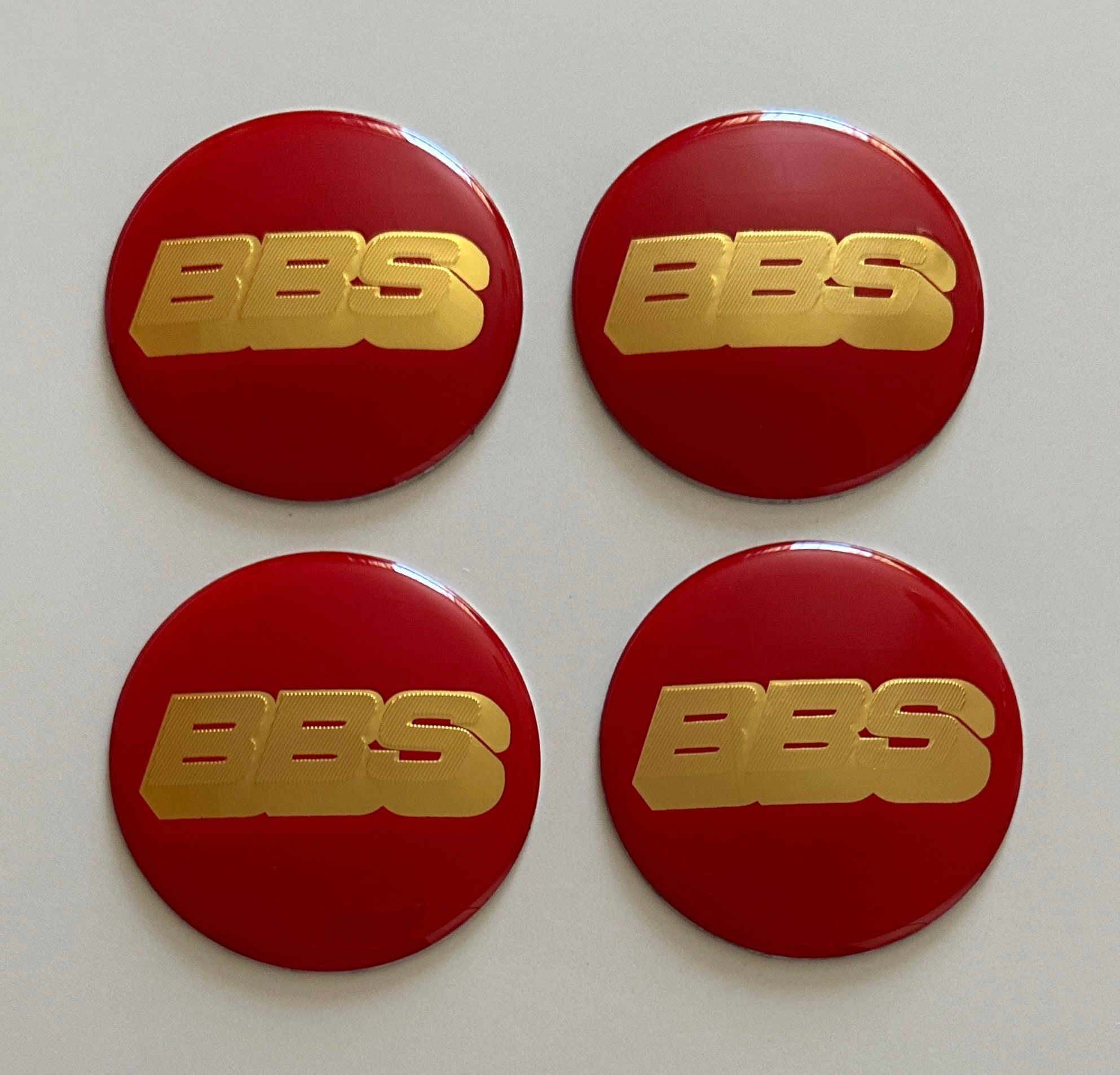  BBS Aufkleber groß (50x210 mm) rot weiß Auto Tuning  Optik Styling 50 Jahre BBS