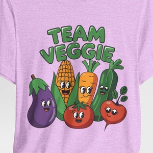 Team Veggie T-Shirt, Gift for Plant-Based Diet Enthusiasts, Vegan Team Shirt, Fun Veganism Apparel, Plant Lover Graphic, Eco-Friendly Gift