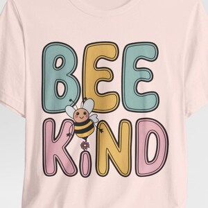 Cute “Bee Kind” T-Shirt with Adorable Bee Graphic | Positive Message Tee for Eco-Friendly and Kindness Lovers
