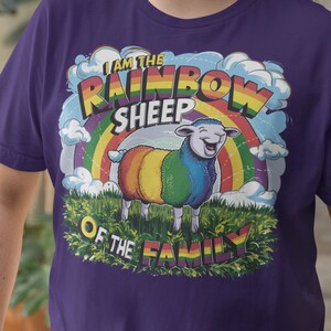 I Am the Rainbow Sheep of the Family T-Shirt - LGBTQ Pride, Funny Family Shirt, Unisex, Soft Cotton, Inclusive Apparel, Colorful Graphic Tee