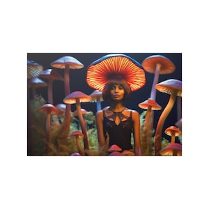 Serenidad de hongos Póster