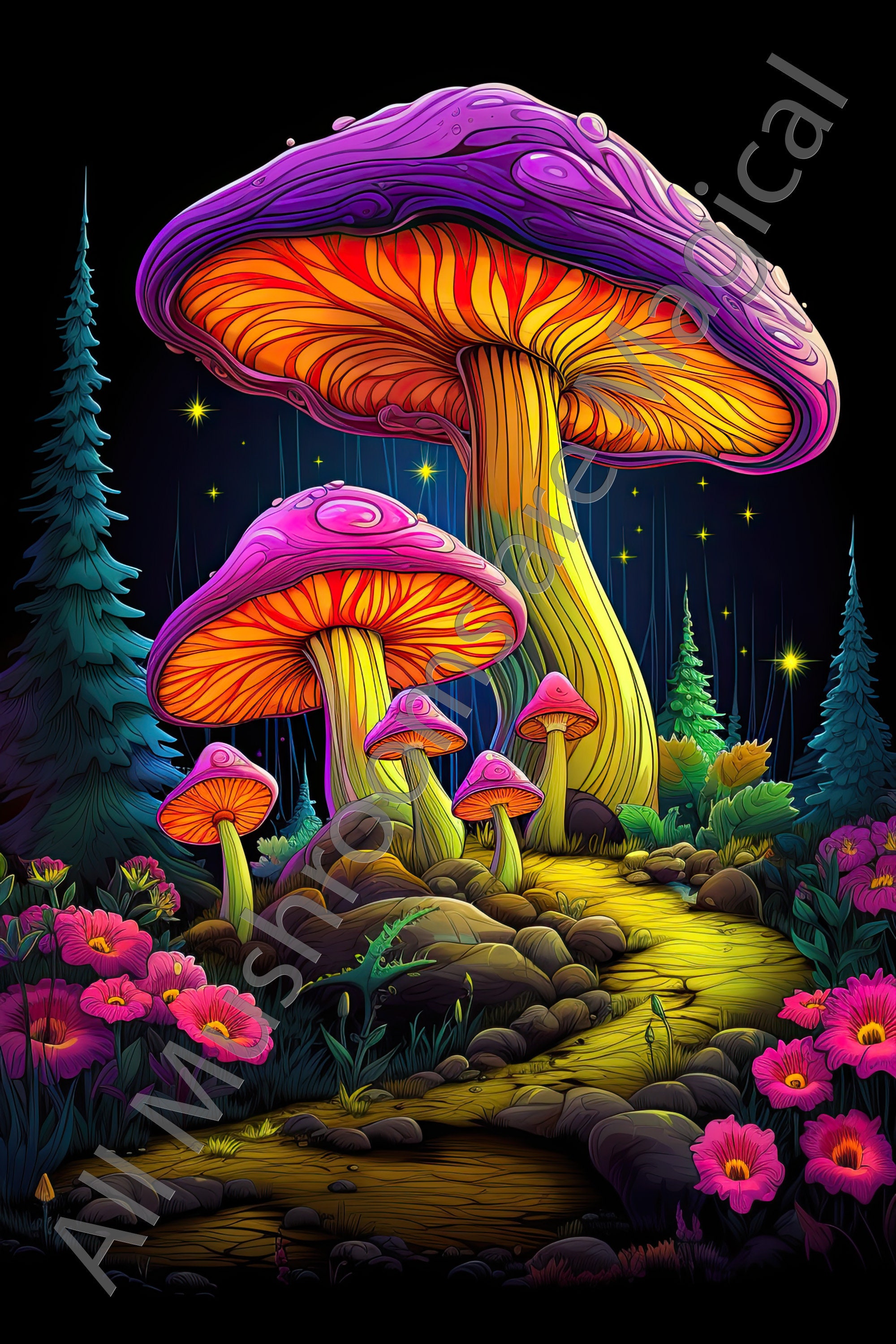 その他 NOROTHY Collection Series #5 Psychedelic Bundle of 54 Printable Psychedelic Mushroom Images - Etsy