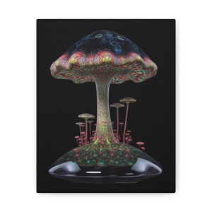 Glass Mushroom on Canvas #4