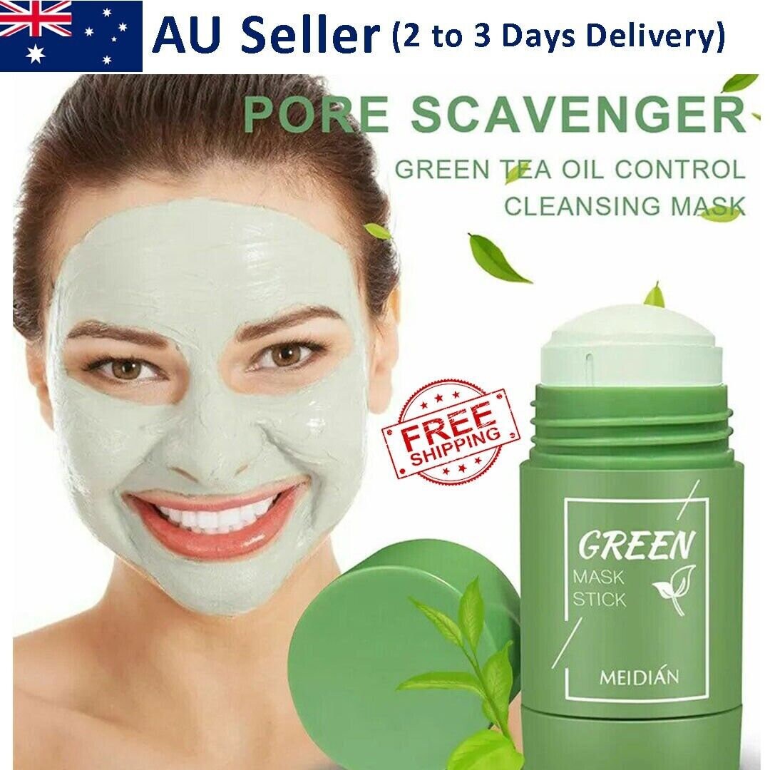 4 Pcs Green Tea Mask Stick Facial Cleansing Oil Acne Blackhead Etsy