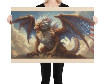 Criatura mítica de EE. UU. Póster