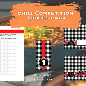 Chili Cook-Off Competition | Judges&#39; Pack