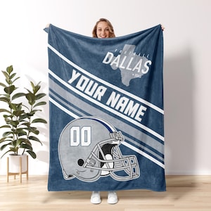 Dallas Football Vintage Style Personalized Blanket,Dallas Football Blanket,Cowboy Blanket,Dallas Blanket,Dallas Fans Gift FVA1