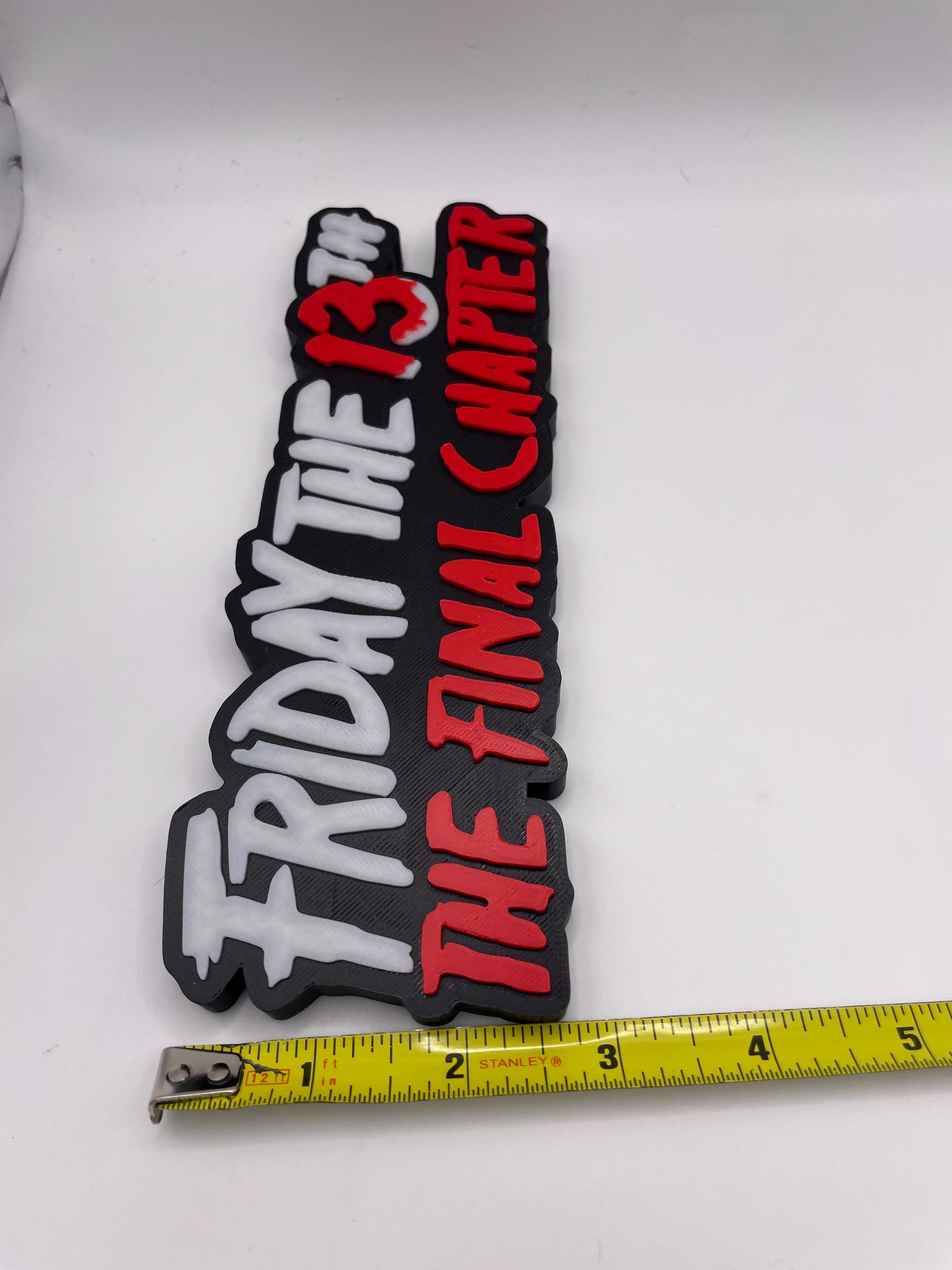 Friday the 13th Part 4 Sign - Etsy