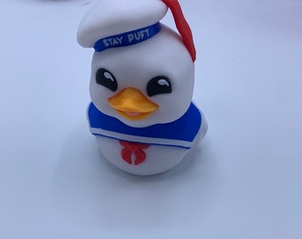 Estatua del pato Stay Puff