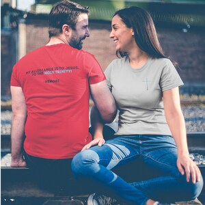 My Allegiance is to Jesus, To the Holy Trinity Crewneck, Unisex T-Shirt, Christian T-Shirt, Spiritual.