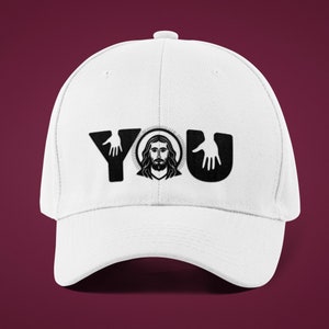 YOU christelijke pet voor heren en dames, kerkhoed, inspirerende christelijke kleding, trendy religieuze kleding, devotionele christelijke pet, cadeauhoed.