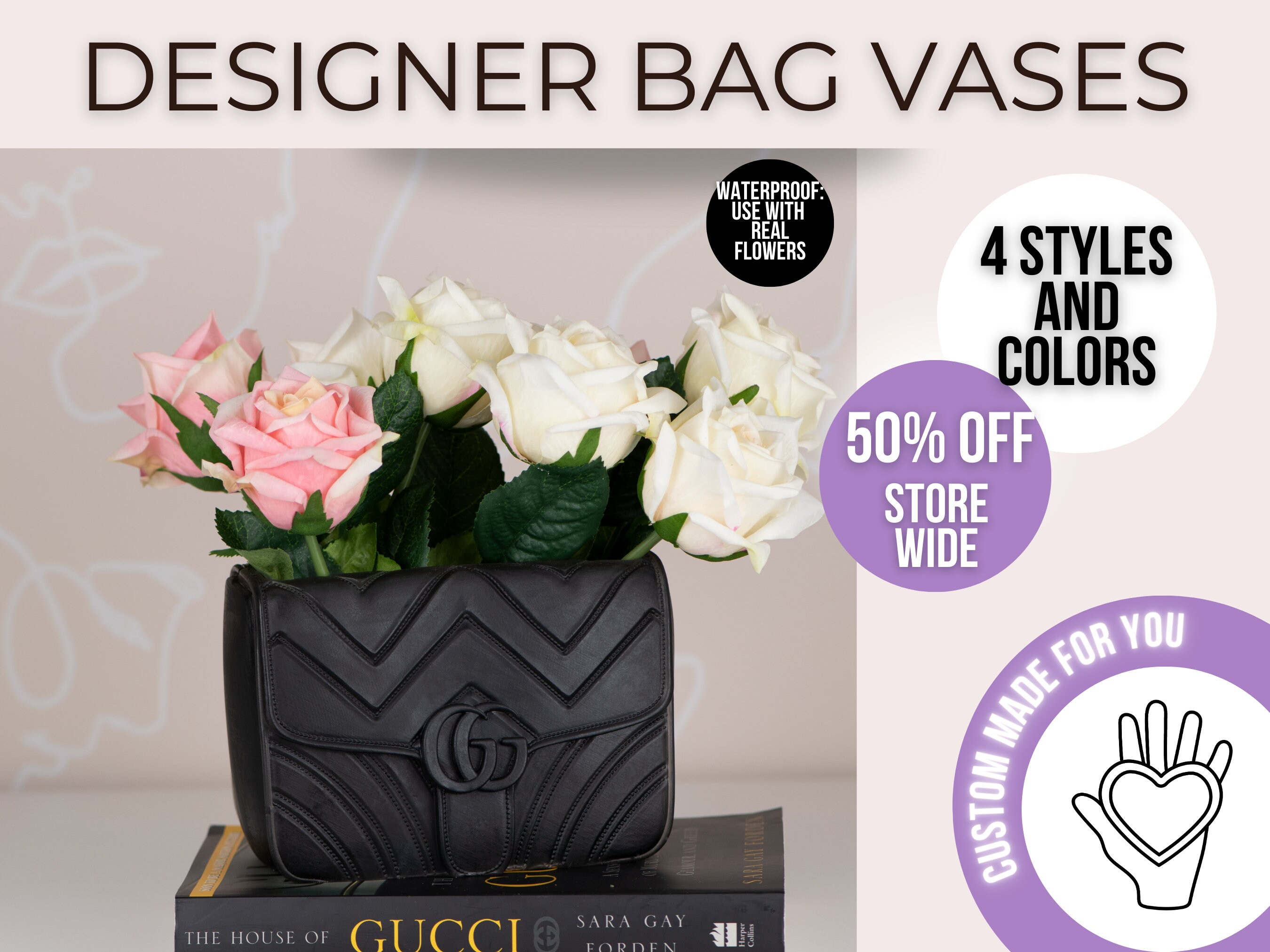 Prestige LV Bag Vase Level up your flower arrangements with our luxurious bag  vase. A vase for those with great taste. Material:…