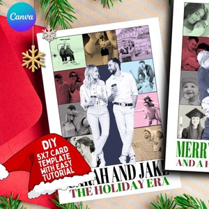 DIY Era Christmas Card Template | Custom Eras Tour Poster Card | Eras Holiday Card | Personally Custom Gift-For Her | Erastour | Funny Card
