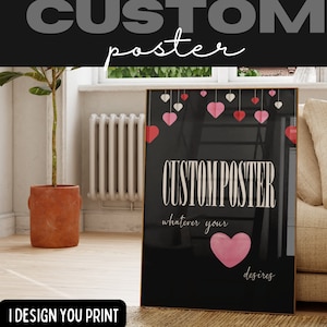 pôster personalizado | pôster personalizado | Arte de parede personalizada | Faça-me um pôster | Cenário de foto de festa de aniversário | Bandeira de festa | Folheto de escritório