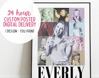 Custom Personalized Eras Poster Birthday Invitation For Swifty | Eras Themed Party Gift For Her | Swift 24 HR Double Digit Era Digital Print