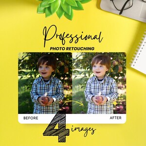 Four Image Photo Editing: Object Removal & Retouching (Digital Delivery)