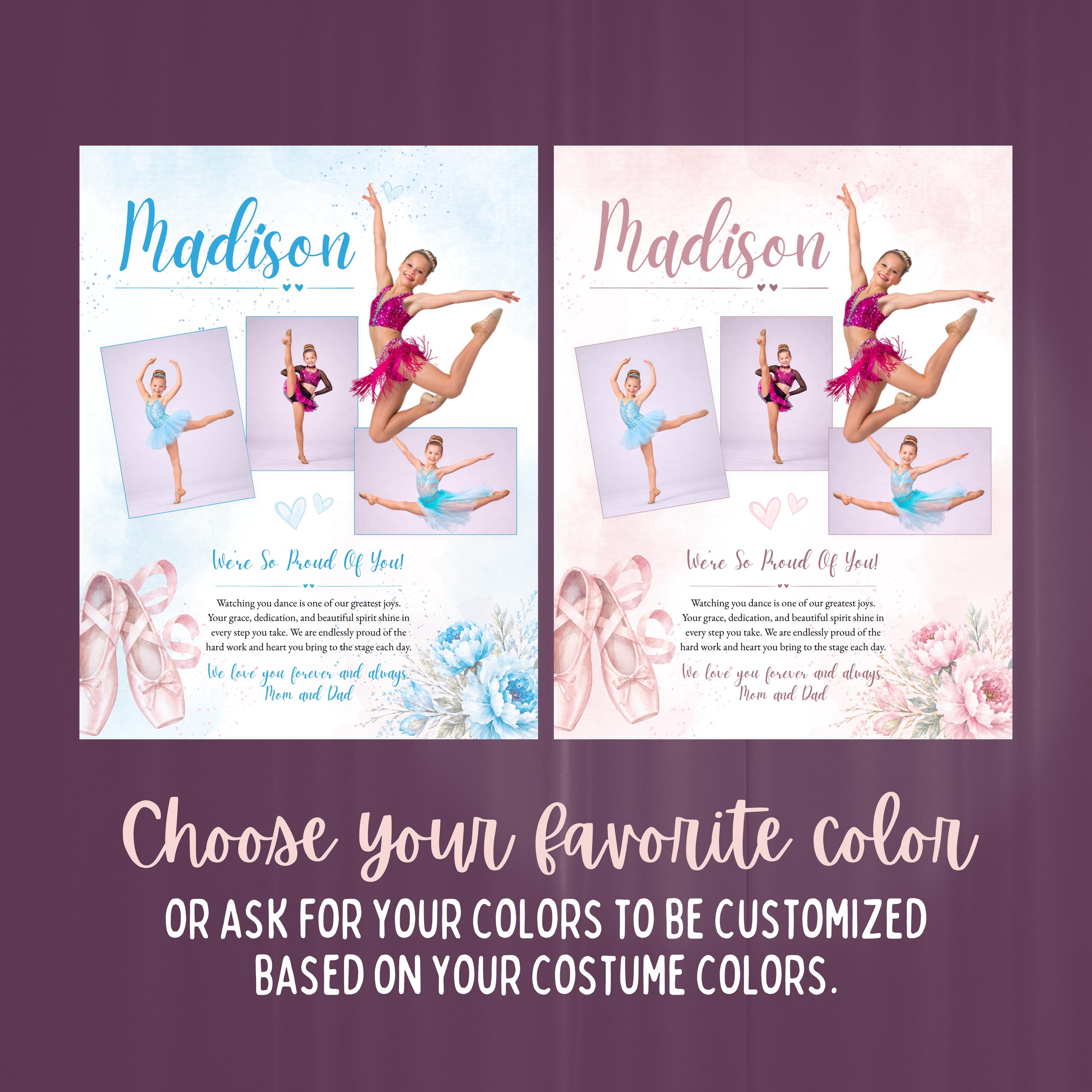 Custom Ballet Recital Dance Program Ad Full Page Yearbook | Playbill Ad ...